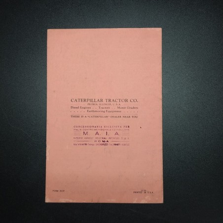 Manuale Lubricating oils for caterpillar tractor diesel engines, 1950, inglese