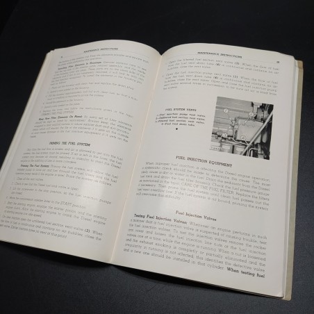 Manuale Operator's instructions caterpillar diesel DW2 tractor, 1953. Spellature