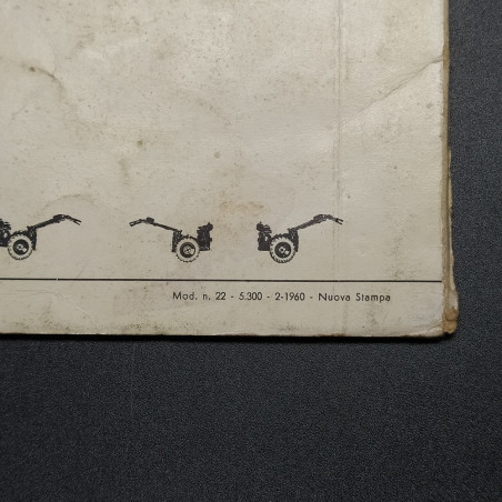 Manuale Motocoltivatore Pasquali, Officine Leonardo da Vinci, 1960