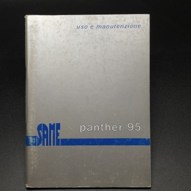 Libretto uso e manutenzione trattori Same Panther 95, 1979. Copertina sbiadita