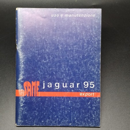 Libretto uso e manutenzione trattori Same Jaguar 96, '79. Copertina sbiadita