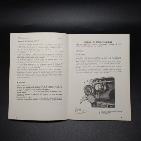 Libretto uso e manutenzione trattori Same Jaguar 96, '79. Copertina sbiadita
