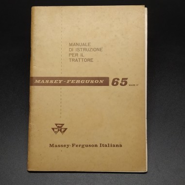 Manuale d'istruzione per il trattore Massey-Ferguson 65 con supplemento, 1957