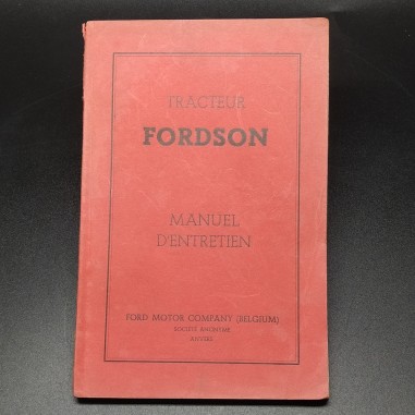 Manuale - Manuel d'entretien trattore Ford, 1936 in francese. Buone condizioni