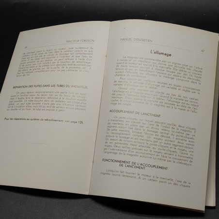 Manuale - Manuel d'entretien trattore Ford, 1936 in francese. Buone condizioni