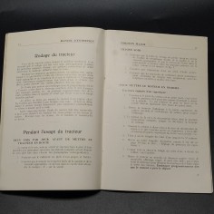 Manuale - Manuel d'entretien trattore Ford, 1934 in francese. Buone condizioni 2
