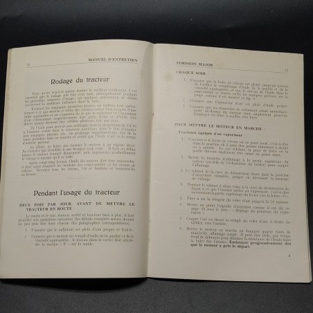 Manuale - Manuel d'entretien trattore Ford, 1934 in francese. Buone condizioni