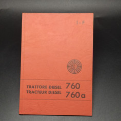 Libretto Descrizione uso e manutenzione trattore Steyr 760 - 760DT, 1971. Buono