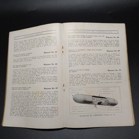 Manuale - Manuel tracteur Fordson, 1930 in francese. Piccoli strappi