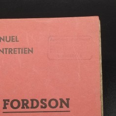 Manuale - Manuel d'entretien tracteur Fordson in francese. Sbiadito con timbro 2