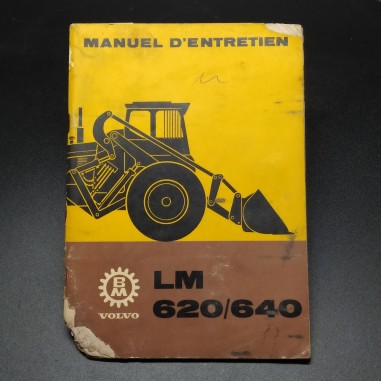 Manuale - Manuel d'entretien trattori Volvo LM 620/640, 1967. Spigolo strappato