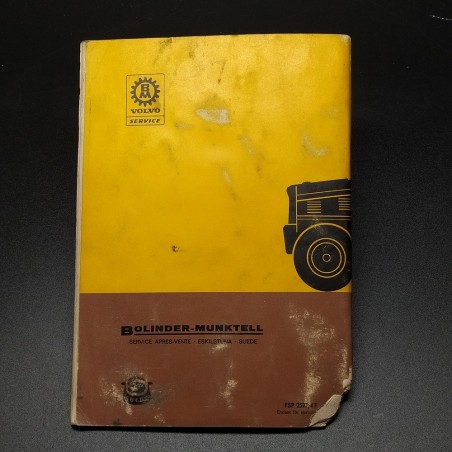 Manuale - Manuel d'entretien trattori Volvo LM 620/640, 1967. Spigolo strappato