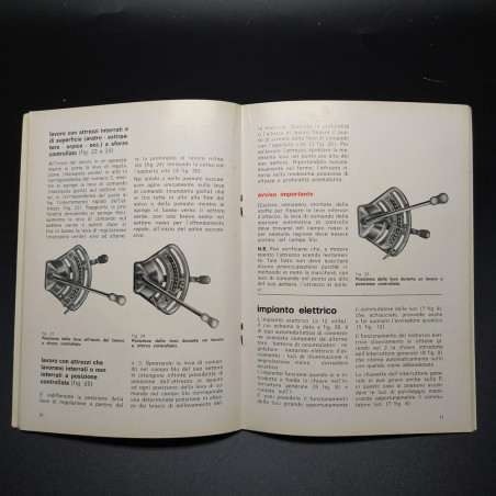Istruzioni per l'uso e la manutenzione trattori Same Drago 120, 1976. Buono