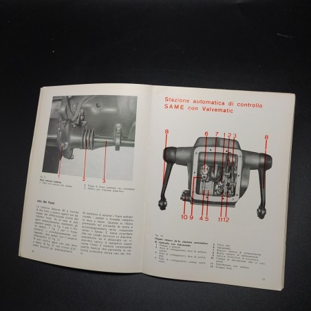 Istruzioni per l'uso e la manutenzione trattori Same Saturno 80, 1975. Buono