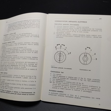 Trattori Same Istruzioni per l'uso e la manutenzione Taurus 60, 1978. Buono