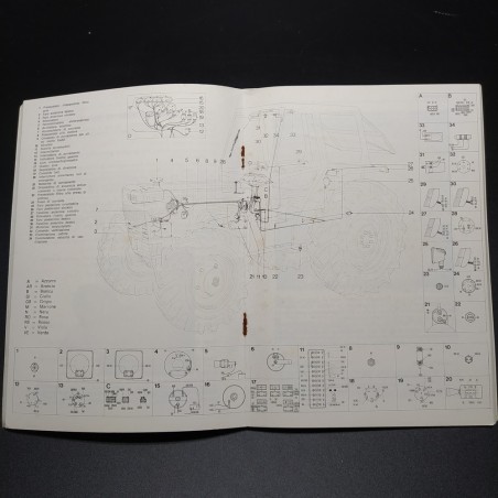 Istruzioni per l'uso e la manutenzione trattori Same Panther 90, 1977. Buono