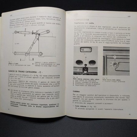 Istruzioni per l'uso e la manutenzione trattori Same Leopard 85, 1977. Buono
