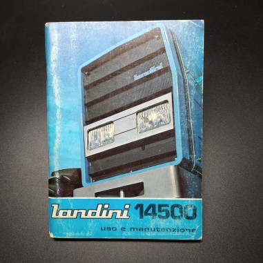 Libretto uso e manutenzione trattrici Landini 14599, 1977. Copertina sbiadita