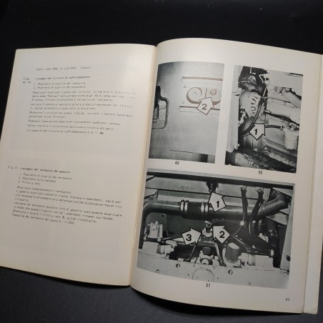 Libretto uso e manutenzione trattrici Landini 10500, 1969. Copertina sbiadita