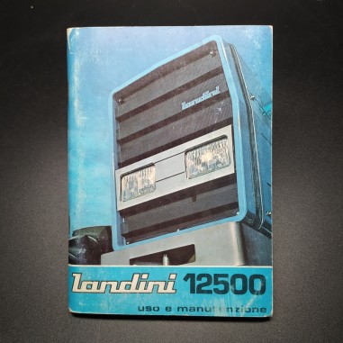 Libretto uso e manutenzione trattrici Landini 12500, 1977. Copertina sbiadita