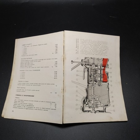 Uso e manutenzione con supplemento trattrici Fiat 25C-CS-CI, 1955. Mediocre