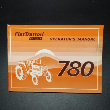 Manuale d'uso - Operation's manual Trattori Fiat 780 in inglese, 1976. Macchie