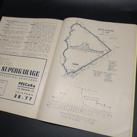 Rivista ACI per il XX Circuito di Pescara di agosto 1951. Buone condizioni