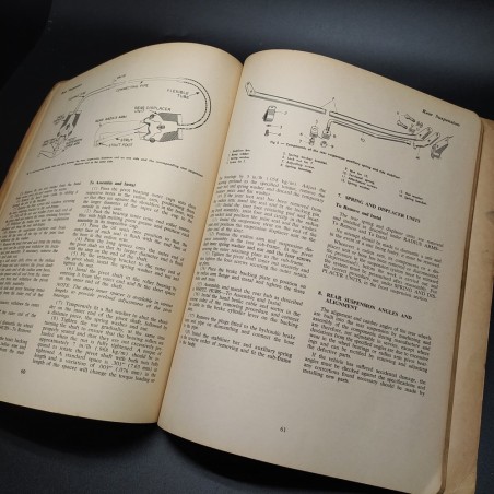 Manuale d'officina - Workshop manual Morris Austin 1100, 1965. Ingiallimento