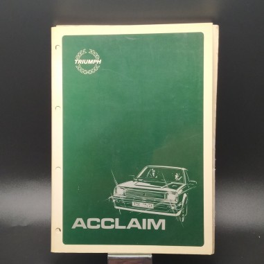 Manuale per riparazioni con allegato Manuale delle operazioni Acclaim, 1981