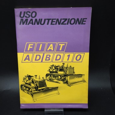 Manuale uso e manutenzione trattori Fiat ADBD10, 1970. Graffi e polvere