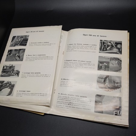 Manuale uso e manutenzione trattori Fiat ADBD10, 1970. Graffi e polvere