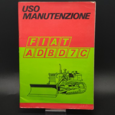 Manuale uso e manutenzione trattori Fiat ADBD7C, 1972. Graffi e polvere