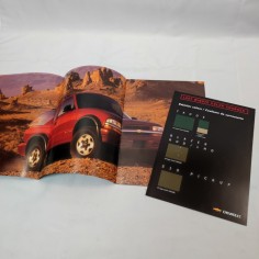 Brochure Chevrolet Blazer con tavola colori last minute 2