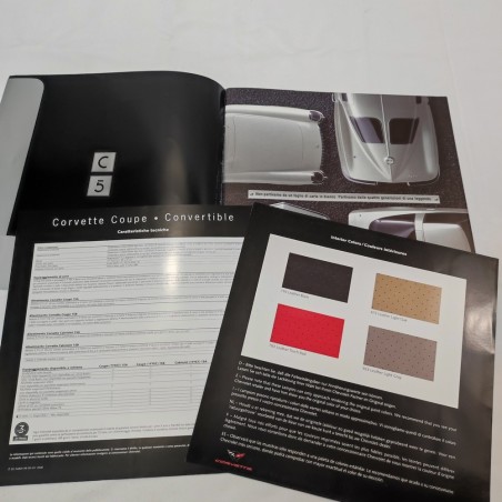 Brochure Corvette C5 Convertible con tavole colori