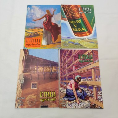 Rivista L'italia Agricola lotto di 4 numeri anni 60