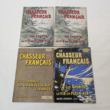 Rivista Le Chasseur Francais anni 1929 1930 e 1935 4 numeri