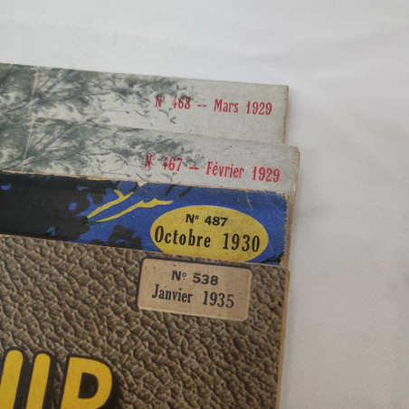 Rivista Le Chasseur Francais anni 1929 1930 e 1935 4 numeri