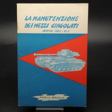 Manuale La manutenzione dei mezzi cingolati, 1951. Ottime condizioni