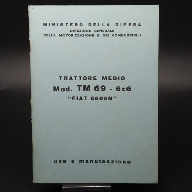 Manuale uso e manutenzione Trattore medio TM69-6x6 "Fiat 6605N". Buono