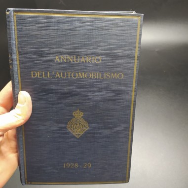 Annuario dell'automobilismo 1928-29, RACI. Copertina plastificata, ingiallimenti