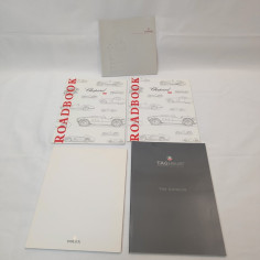 Lotto di 5 cataloghi orologi: Chopard Road Book, Tudor, Rolex e Tag Heuer