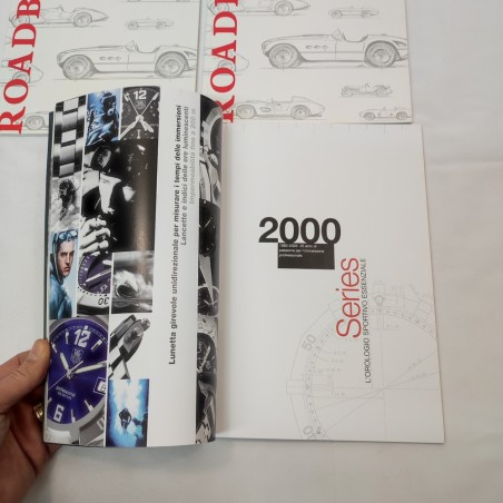 Lotto di 5 cataloghi orologi: Chopard Road Book, Tudor, Rolex e Tag Heuer