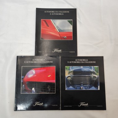 3 cataloghi Aste Finarte Automobili da collezione 1988 1989 e 1990