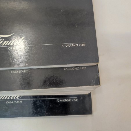 3 cataloghi Aste Finarte Automobili da collezione 1988 1989 e 1990