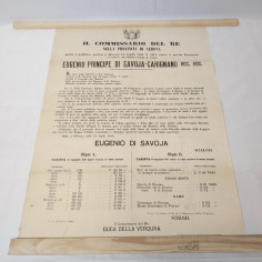Il Commissario del Re Provincia di Verona manifesto di conversione valute 1866