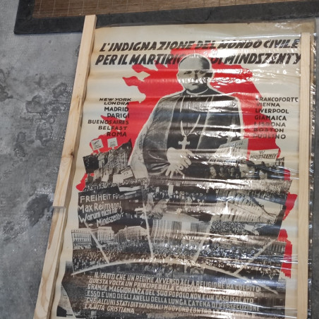 Manifesto indignazione del mondo civile per il martirio Mindszenty