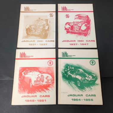 Lotto di 4 numeri Jaguar Cars 1931-1955 Brooklands Books