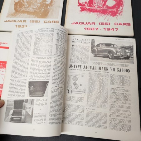Lotto di 4 numeri Jaguar Cars 1931-1955 Brooklands Books