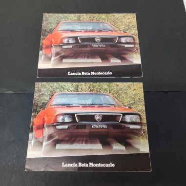 2x Brochure Lancia Beta Montecarlo poster