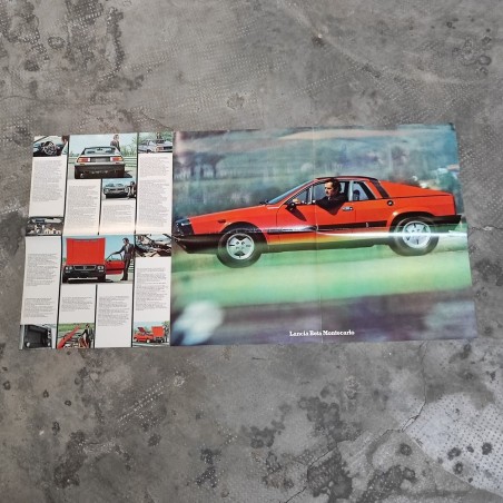 2x Brochure Lancia Beta Montecarlo poster